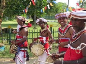 Procession in Anuradhapura in Sri Lanka
