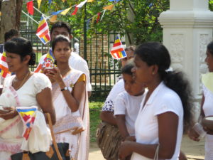 Procession in Anuradhapura in Sri Lanka