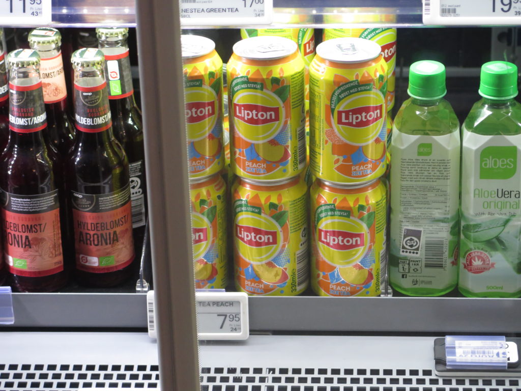 Lipton te i dansk kiosk