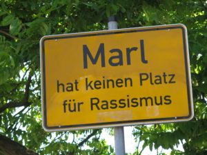 Rassismus vil man ikke have i Marl - en New Town i Ruhr