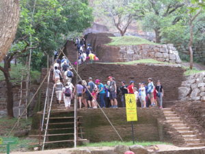 Here are steps no. 1-50 of the 1,200 steps to the top of Sigiriya (Lion Rock)