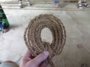 String made of coconut fiber