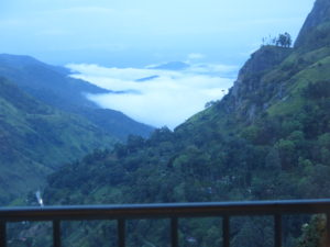 View from the room at Hotel Heavens Edge far away from visit a tea factory