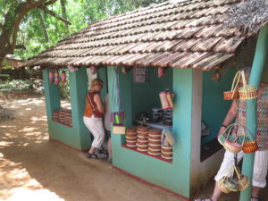 A little shop selling Curd - Yoghurt made of buffalo milk. Sri Lanka - Along the southern coast