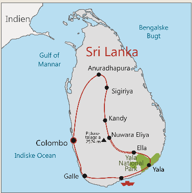 Turen går til Sri Lanka 2017 - rundtur