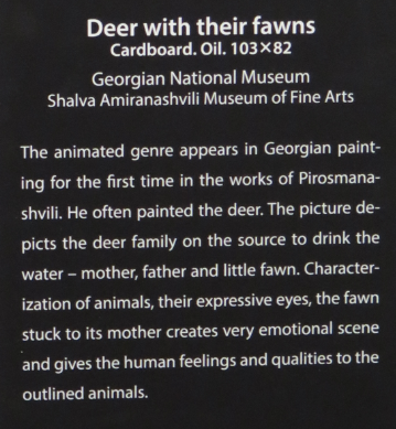 Beskrivelse af billedet Deer with their fawns fra Signagi Museet