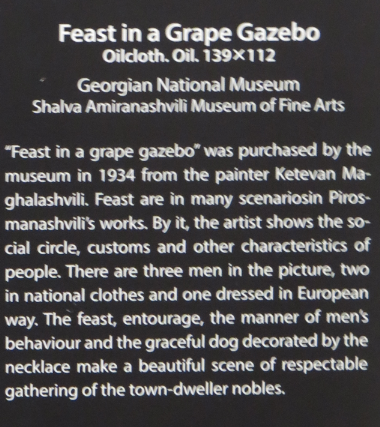Beskrivelse af billedet Feast in a Grape Gazebo fra Signagi Museet