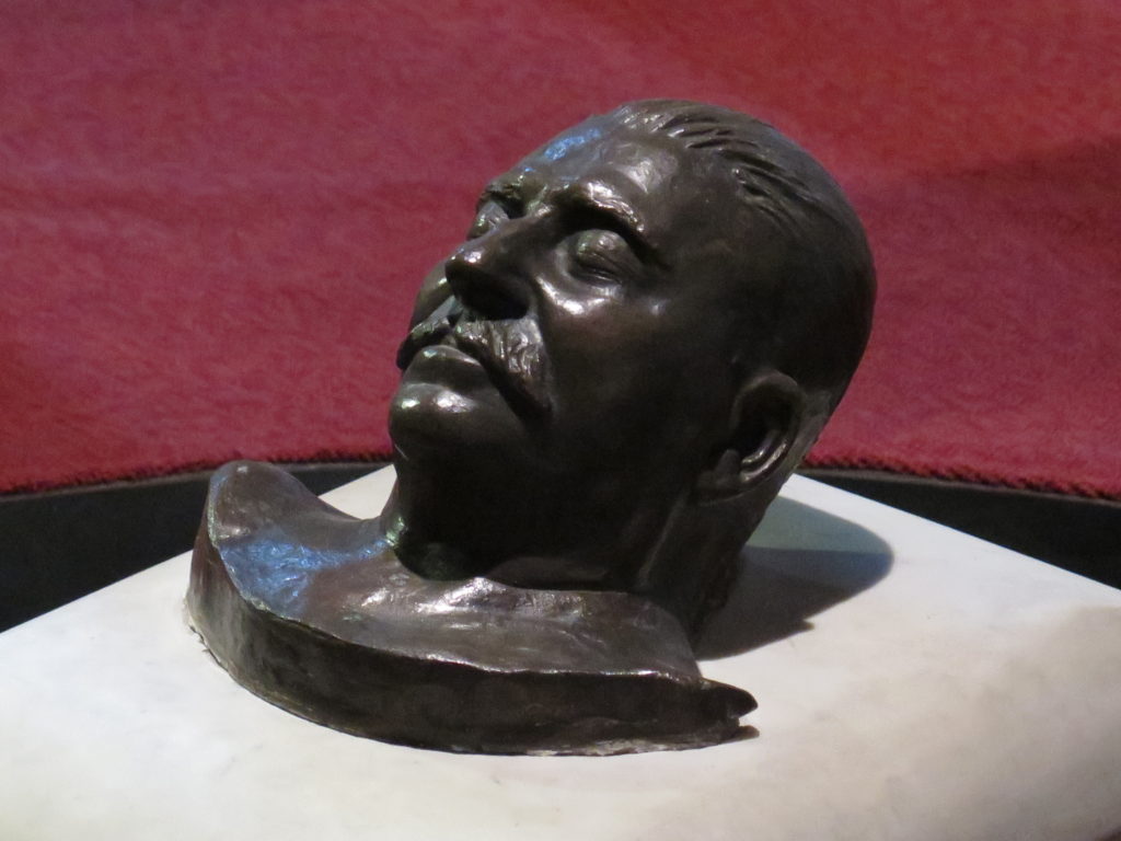 Dødsmaske fra Stalin museet i Gori, Georgien