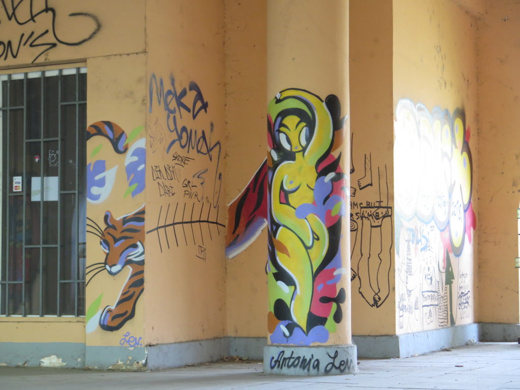 Graffiti i bybilledet i Tbilisi