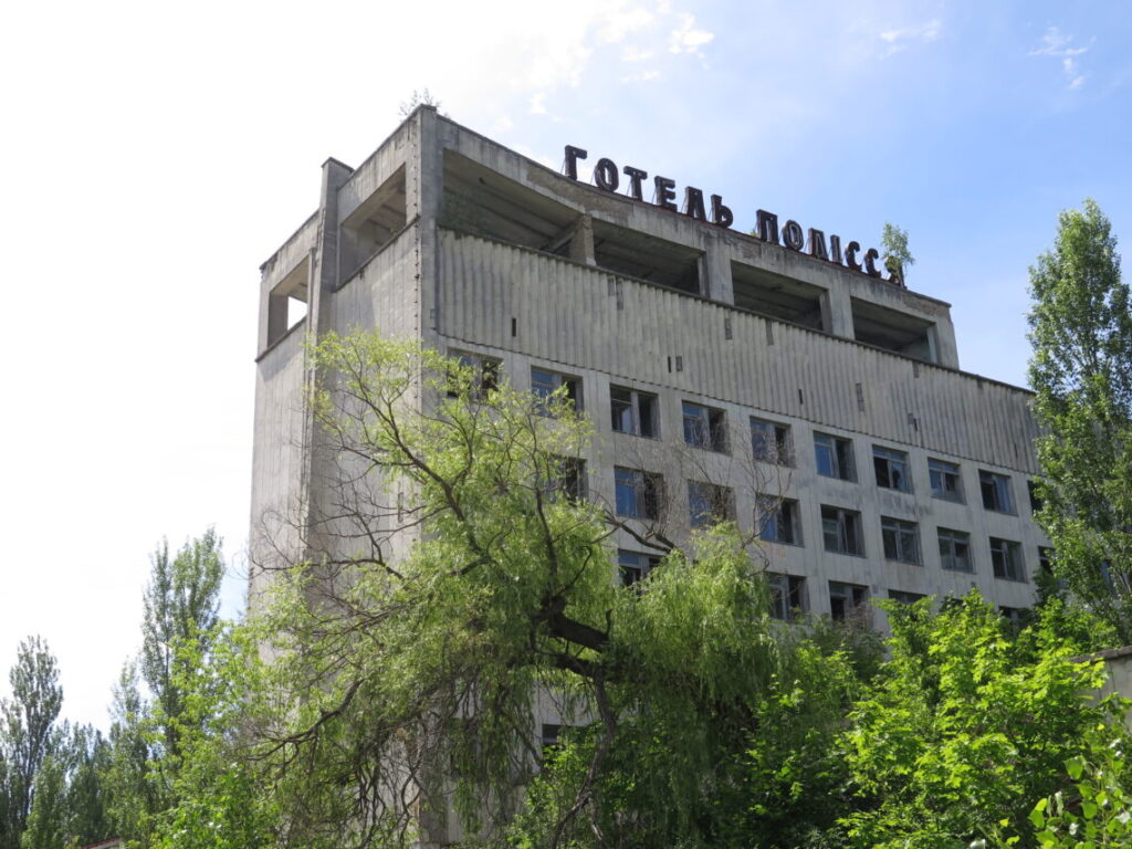 Forladt hotel i Pripyat