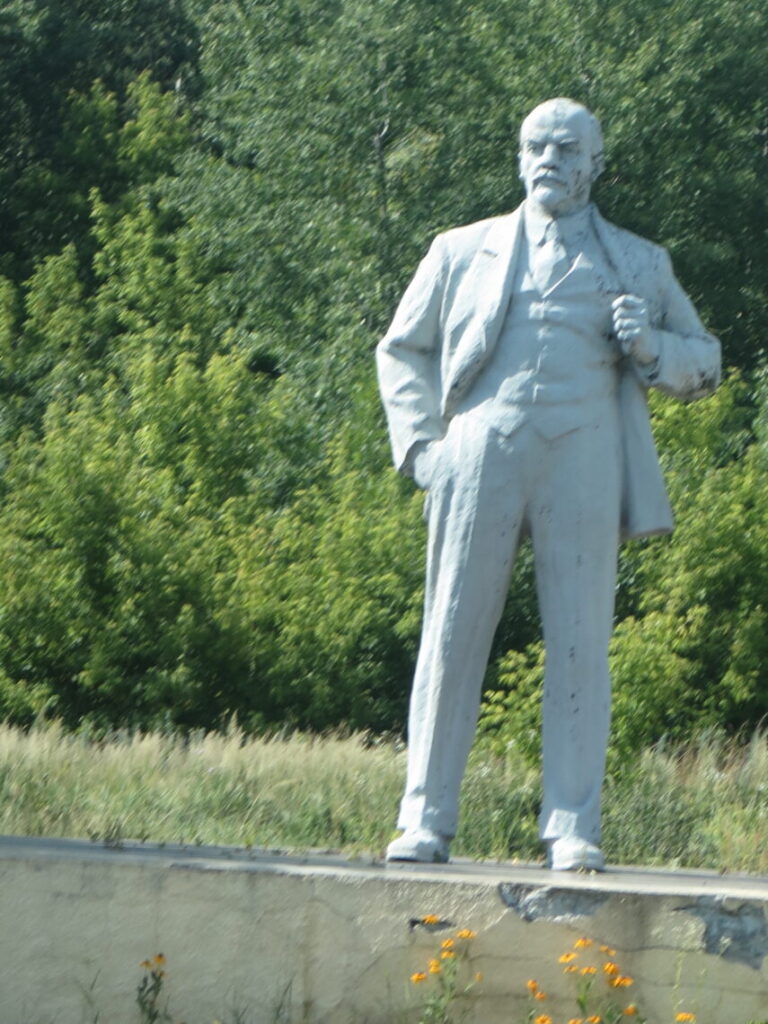 Lenin statue i Pripyat Tjernobyl