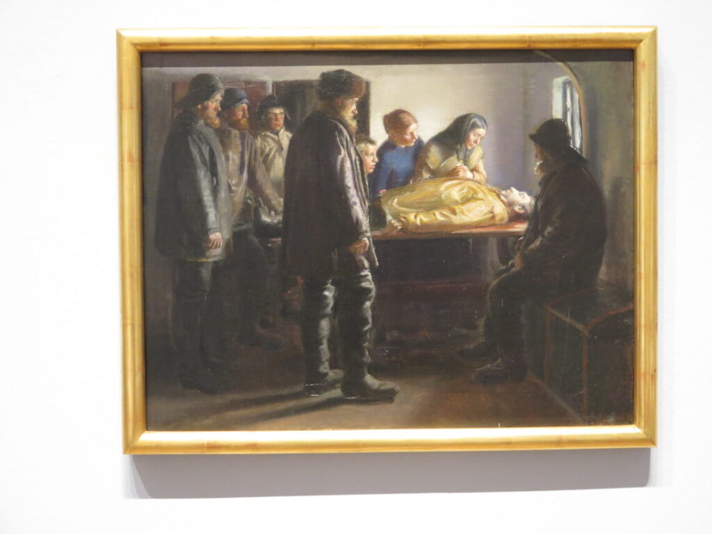 Michael Ancher: Der ertrunkene Fischer, 1895. Dansk historie på Föhr