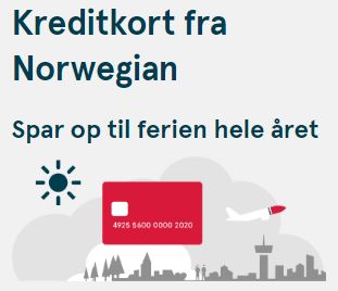 Kreditkort fra Norwegian og få råd til ferie