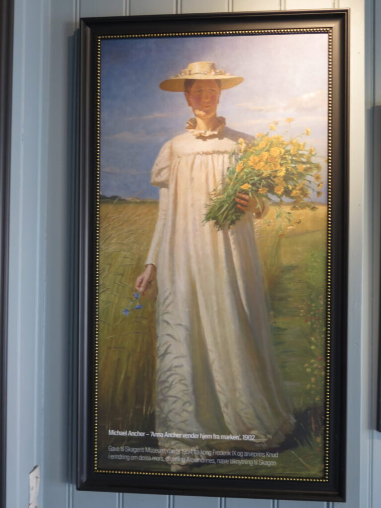 Anna Ancher vender hjem fra marken