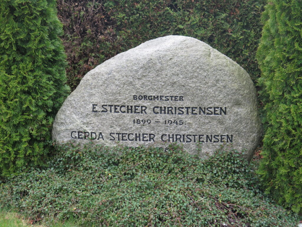 Borgmester E. Stecher Christensen. Lokalhistorie på Vestre Kirkegård