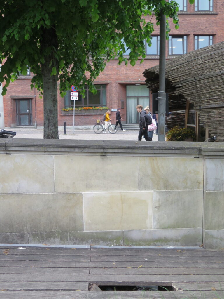 Tidligere placering for dinosauren i Aarhus